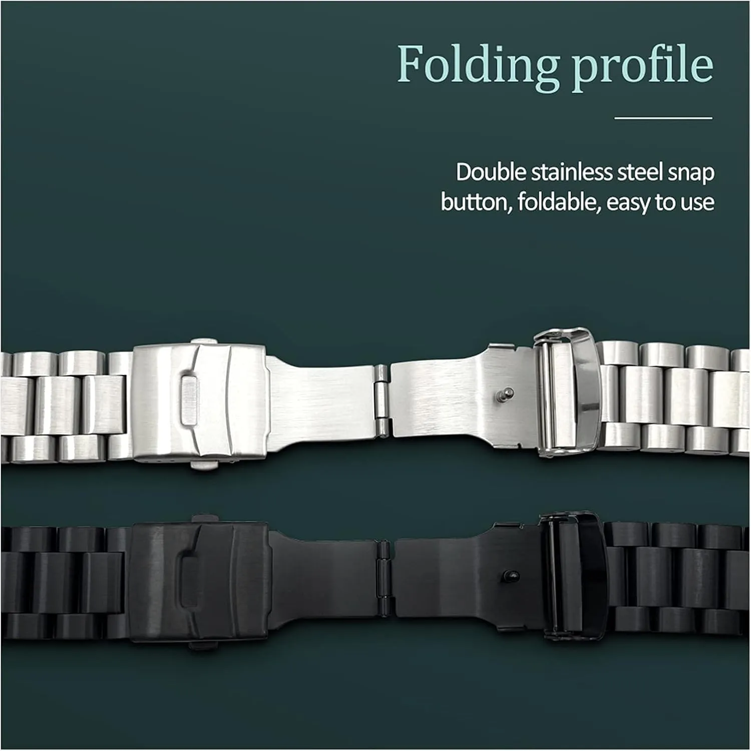 26mm solid thickening metal watch band strap stainless lizard somerset identifiable steel watchbands 22mm 24mm 