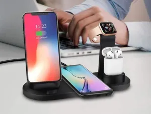 3 In 1 Qi Fast Wireless Charging Smart Station Dock