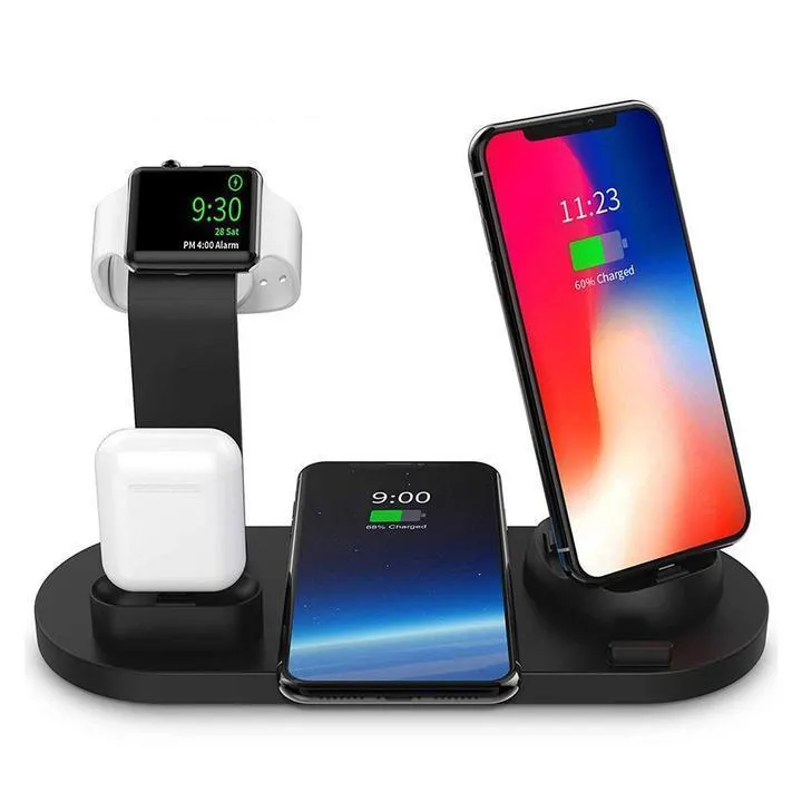 3 In 1 Qi Fast Wireless Charging Smart Station Dock