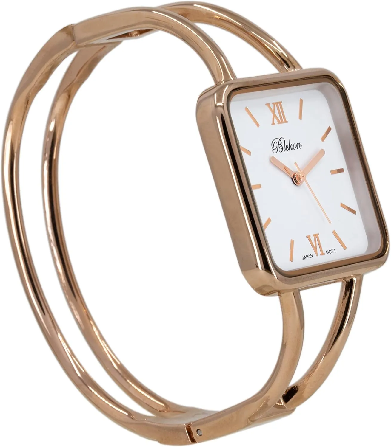 30mm Square Elegant Metal Cuff Bangle Fashion Watch rayon Blekon Collections Womens 