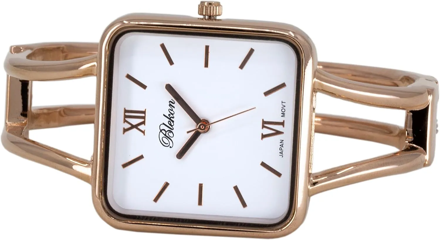 30mm Square Elegant Metal Cuff Bangle Fashion Watch rayon Blekon Collections Womens 