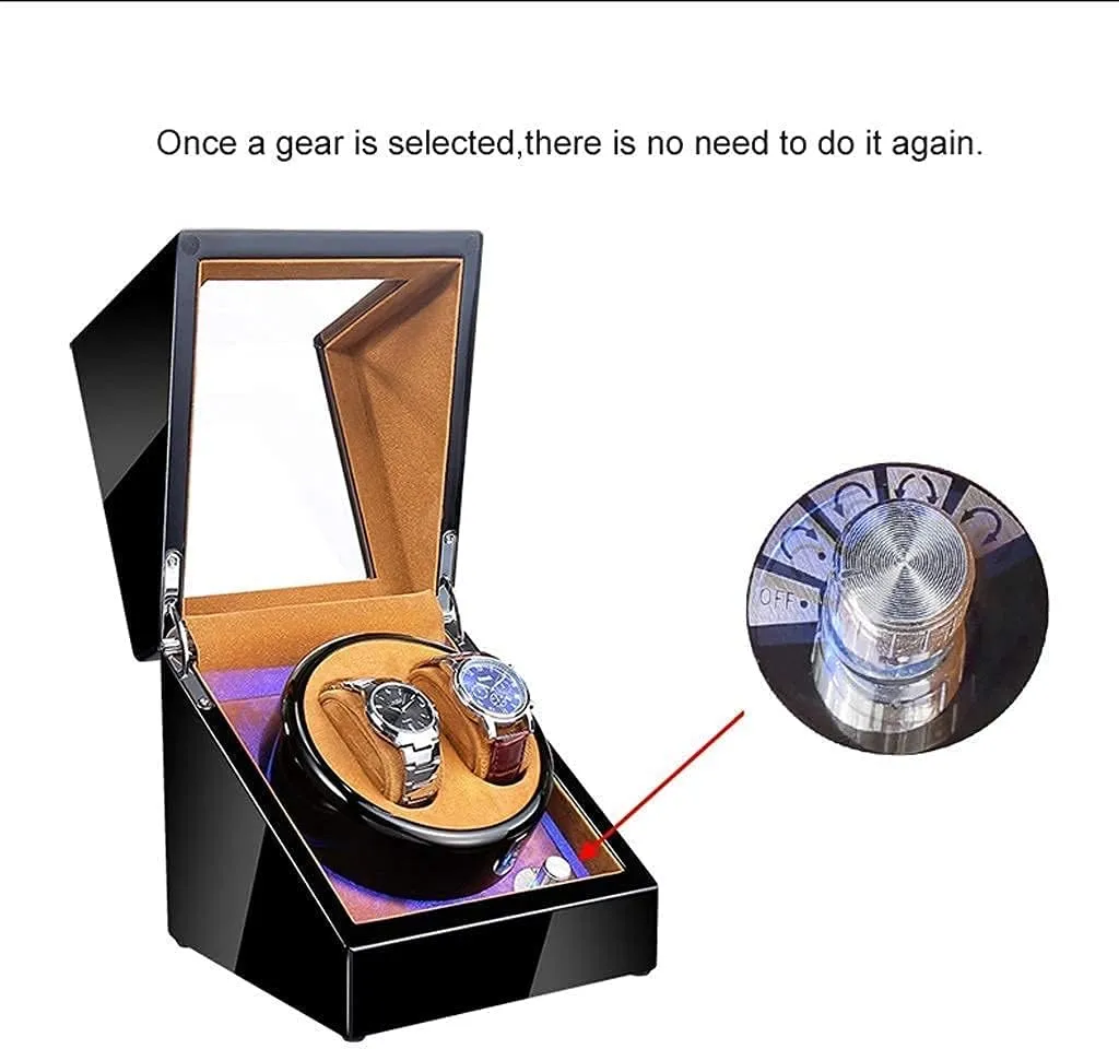 5 husband strategy Rotation Modes, Wood Shell with Quiet Motor, 5 ES Storage Display Box,A103-A Automatic Watch Winder,Box, 