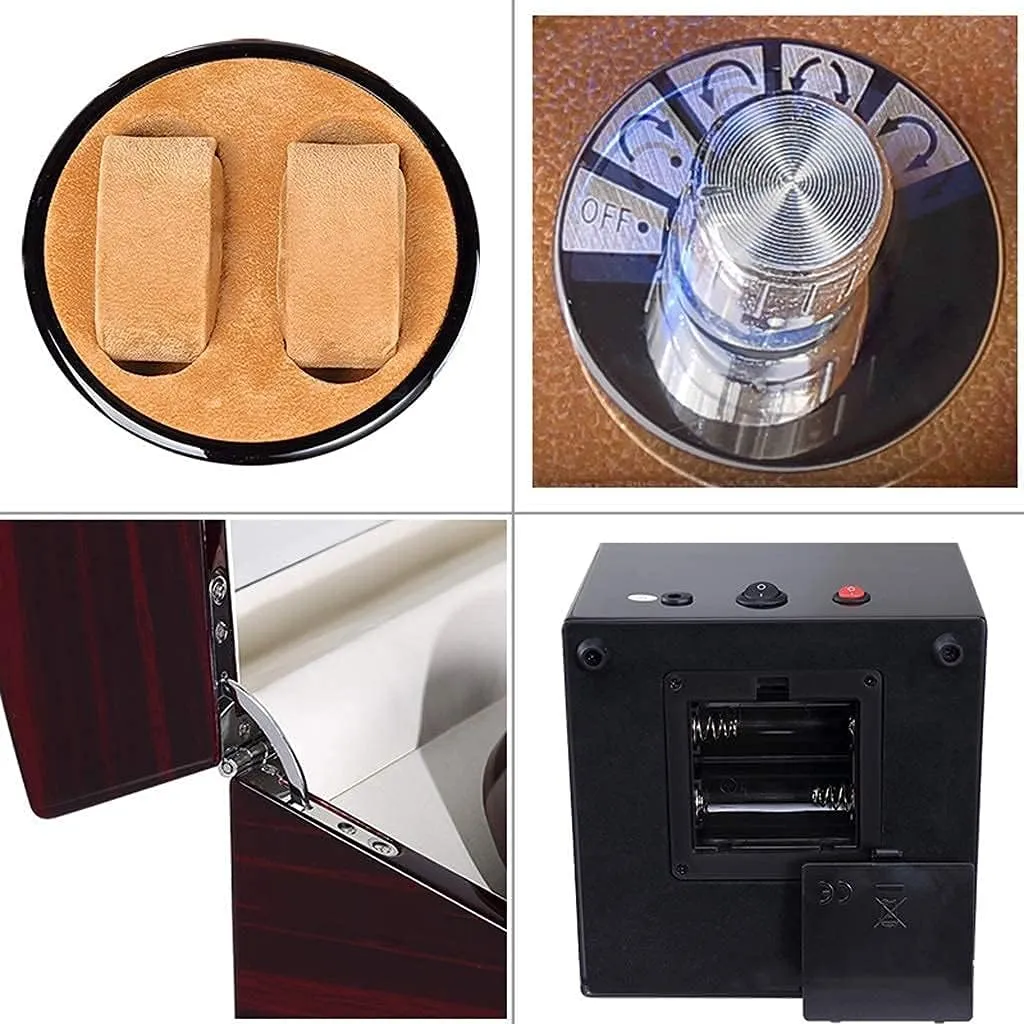 5 husband strategy Rotation Modes, Wood Shell with Quiet Motor, 5 ES Storage Display Box,A103-A Automatic Watch Winder,Box, 