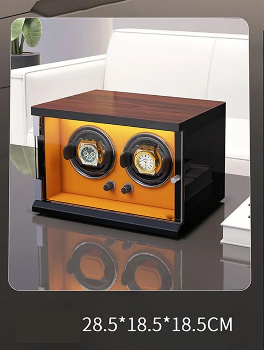 5 Rotation Modes for Men's and Women's Watches Storage Display magnet Box Watch Winder (F A) Watch Winder Automatic Watch Winder Box for 1/2/4/6/9/12/16 Watches 