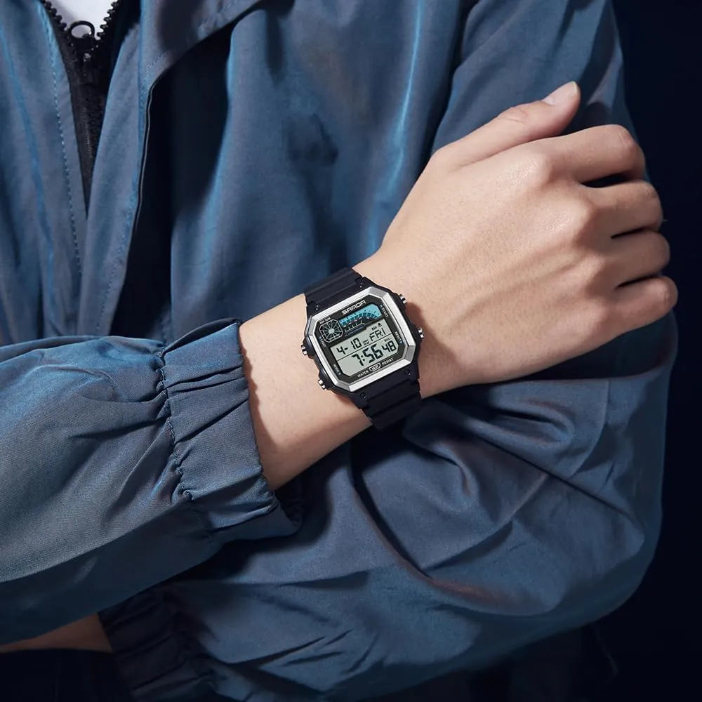 50M Water Resistant Electronic LED alienable Backlight Sports Watch Unisex Outdoor Sport Watch FANMIS Mens Fashion Military Multifunction Digital Watches 