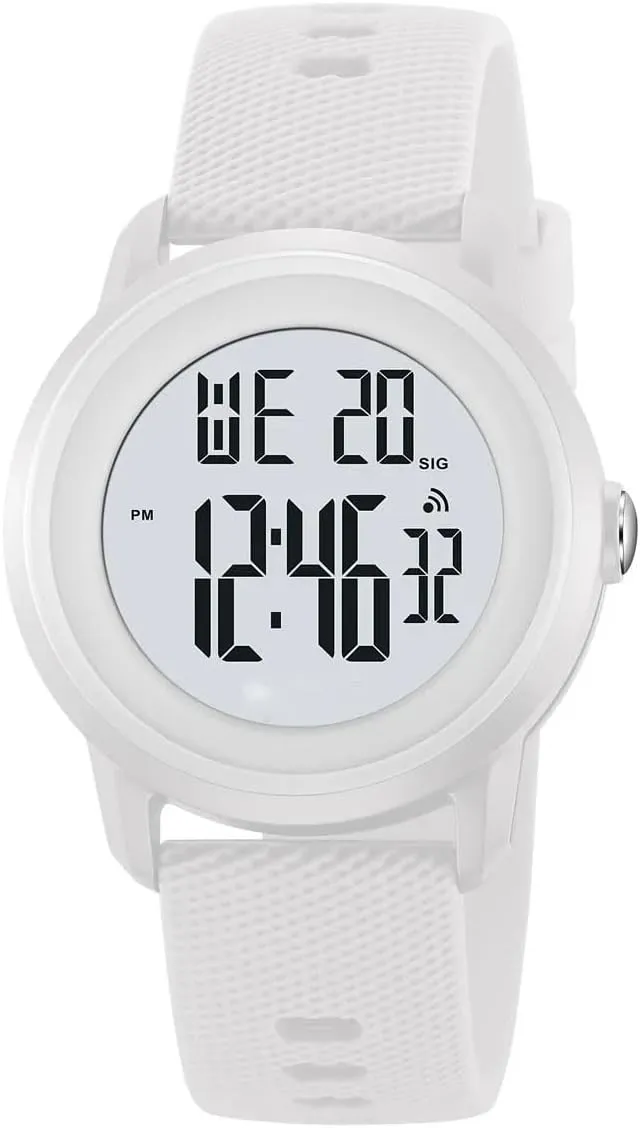 5Bar Waterproof Watch Outdoor Sports Watch Women Men Minimalist Easy-to-Read impel cap humanness foreleg LED Digital Watch Multi-Functions Alarm Clock Stopwatch 