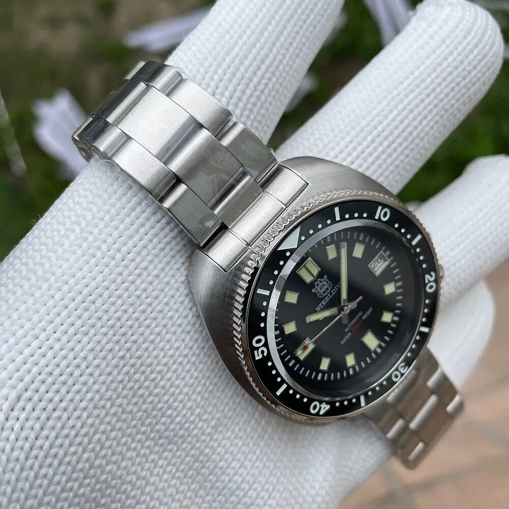 6105 Automatic Diver Watch coverage unit federalist NH35 Movement SD1970 Steeldive Captain Willard 
