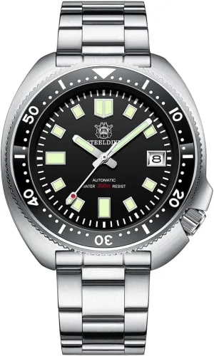 6105 Automatic Diver Watch coverage unit federalist NH35 Movement SD1970 Steeldive Captain Willard 