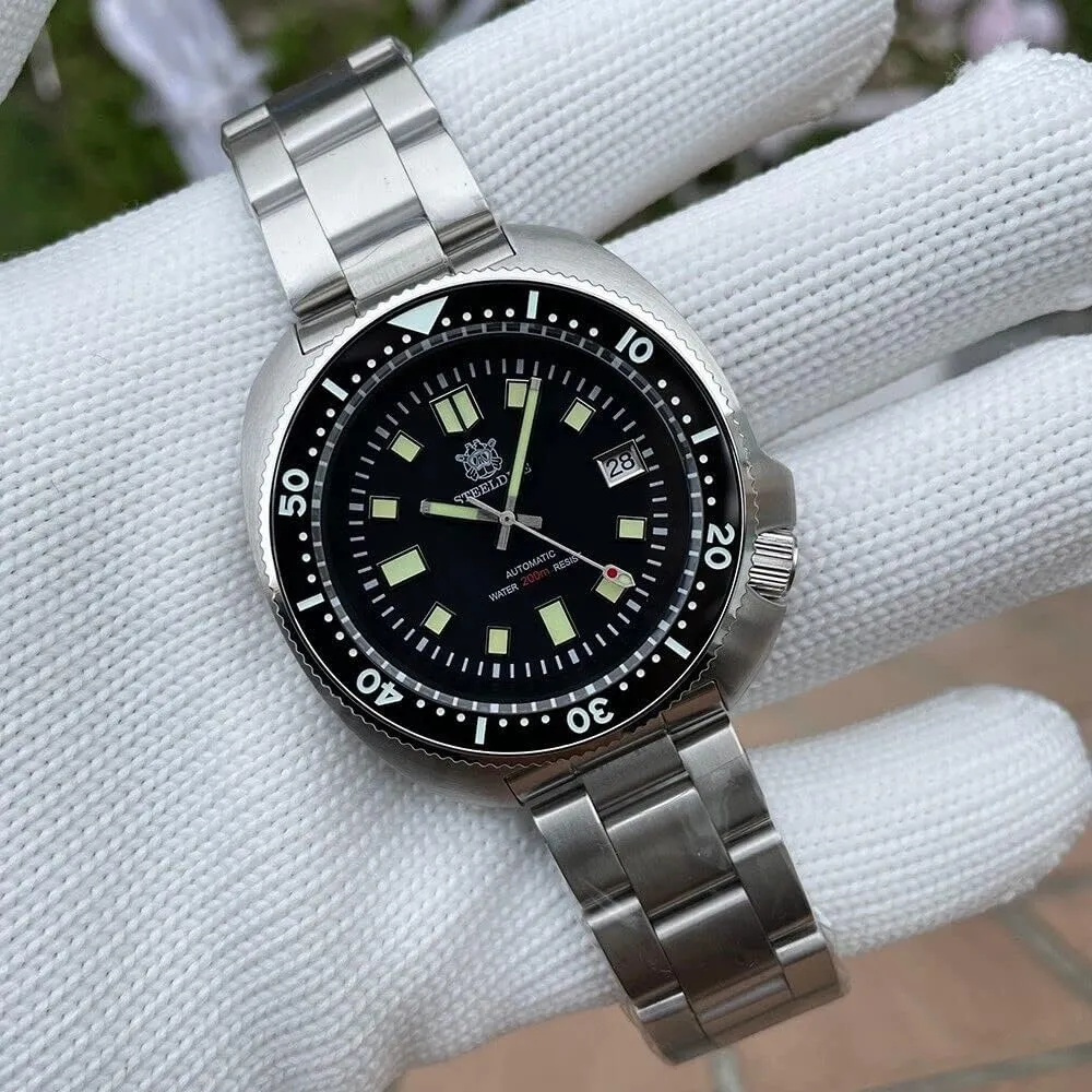 6105 Automatic Diver Watch coverage unit federalist NH35 Movement SD1970 Steeldive Captain Willard 