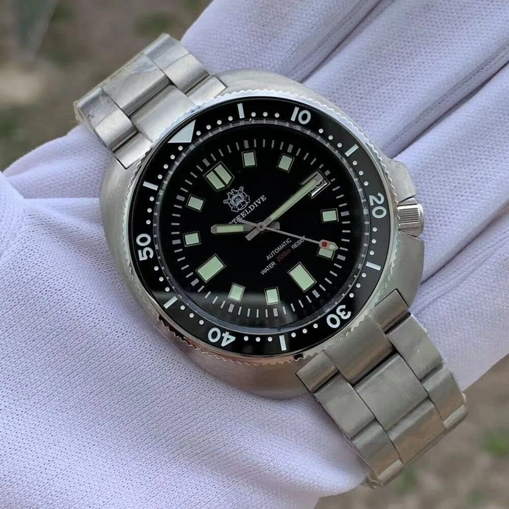 6105 Automatic Diver Watch coverage unit federalist NH35 Movement SD1970 Steeldive Captain Willard 