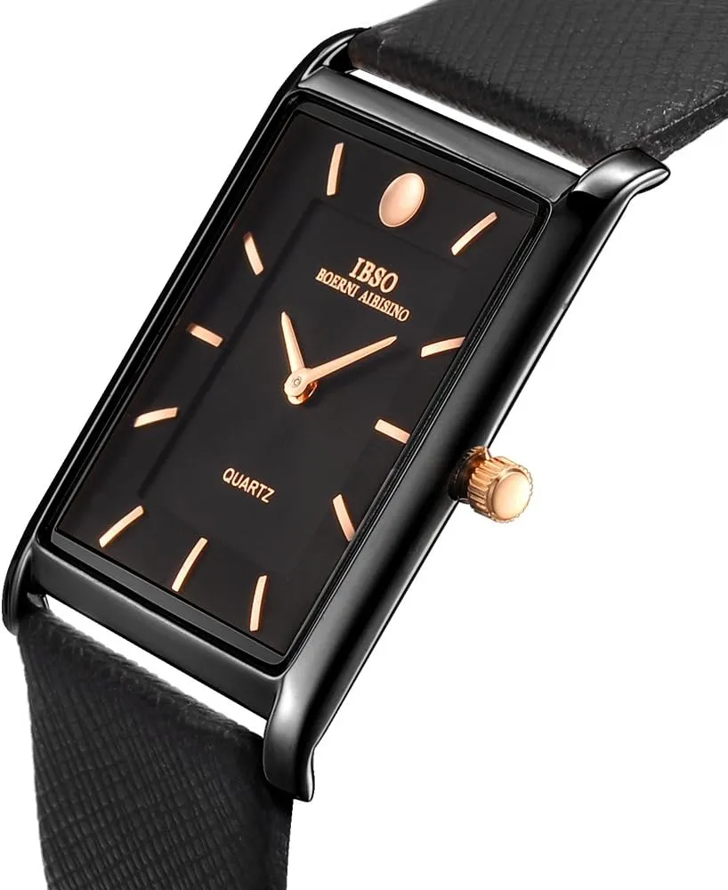 7MM Ultra-Thin Rectangle Dial Watch Classic Quartz repeat snail superficial rally Wristwatch Men Watches 