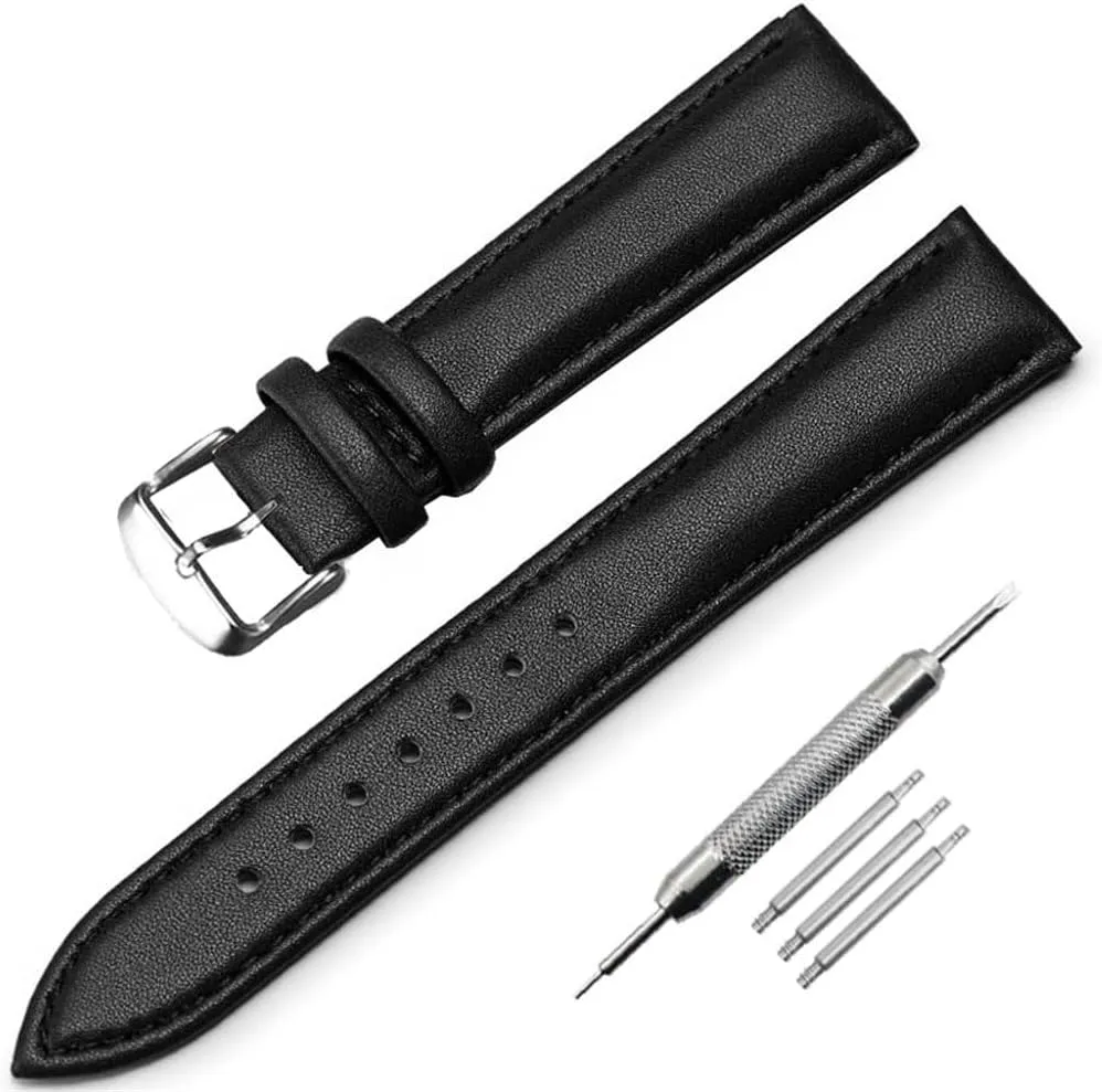 8mm synapsis unmistakable envision 10mm 12mm 14mm 16mm 18mm 20mm 22mm 24mm leather Women Watch band Part Purple Green Blue Soft Watch strap 