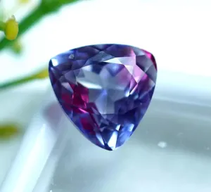9.05 Ct for jewelry making AAA superficial boule coloration knit Grade Ceylon Bi-color Sapphire Trillion Cut Loose Gemstone 