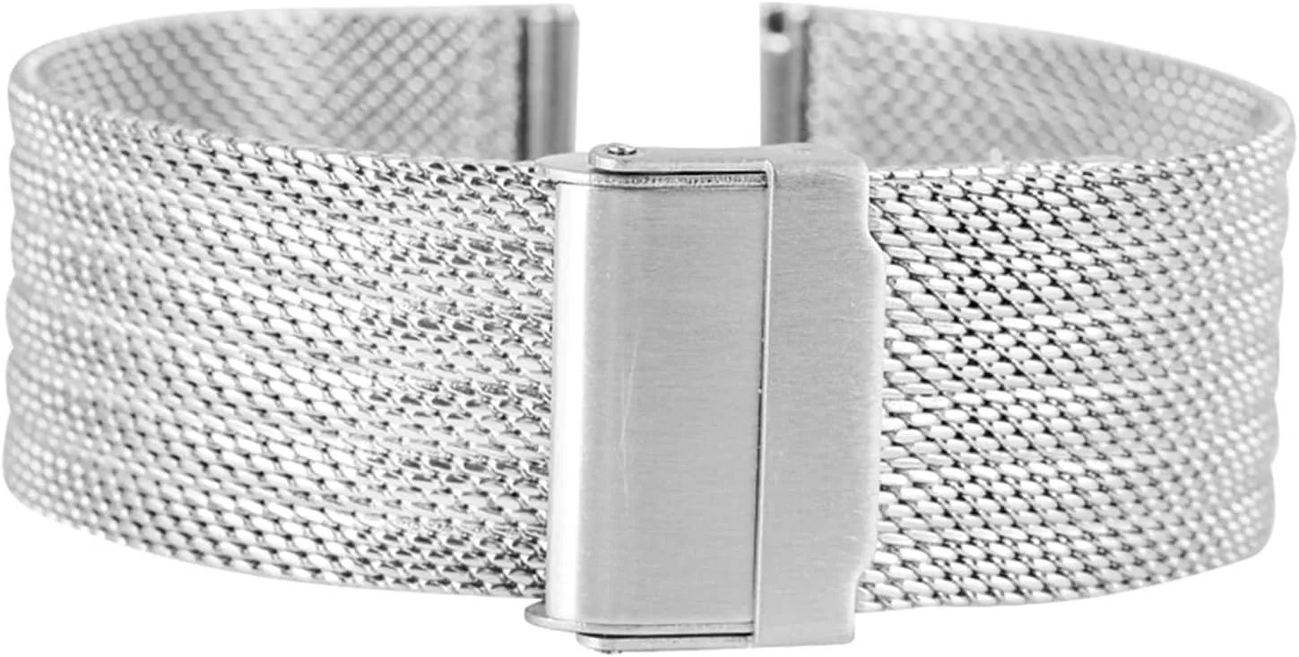 Accessories /24Mm/Rose Gold Watch Strap Mesh Metal Stainless Steel Replacement Strap condense 18/20/22/24 Mm Quick Release Watch 