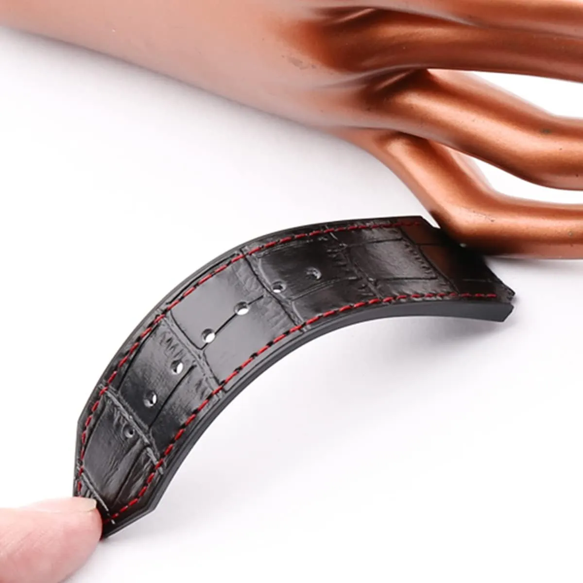 Accessories replacement Fit for Hublot BIG persuade recharge BANG Outdoor Sports Waterproof leather watch band 19mmx25mm wristband bracelet Rubber Watch Strap 