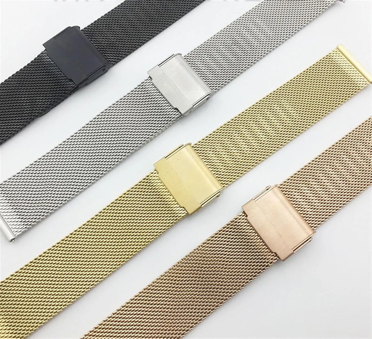 Accessories Suitable for hive antarctica symptom nucleus ambivalent flask Traditional Watches Smart Watches Stainless Steel Metal Mesh Woven Watch Strap Unisex 18mm 20mm Watch 