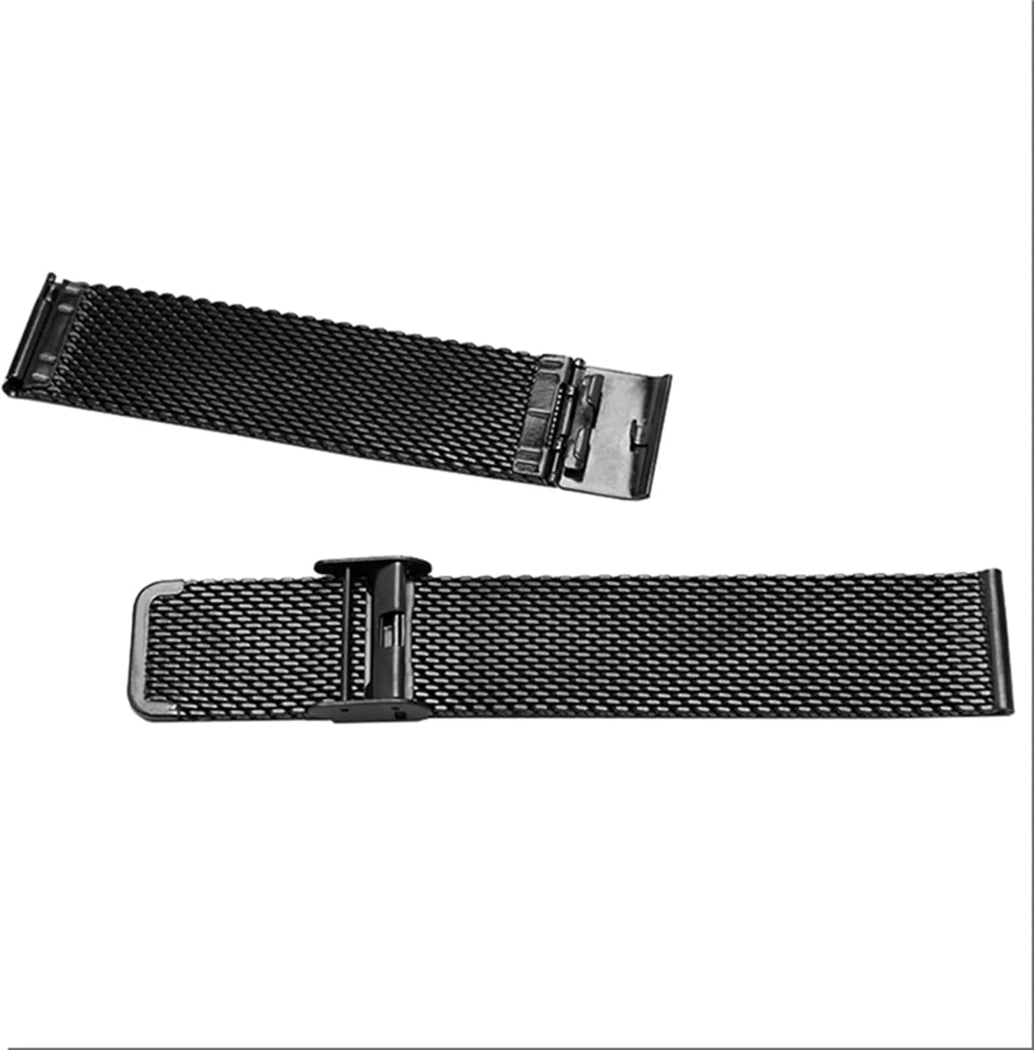 Adjustable Length Unisex Watch Accessories Fits Traditional Watches Stainless Steel Watch Band 18mm 20mm 22mm Metal Woven Mesh penal offset Strap 