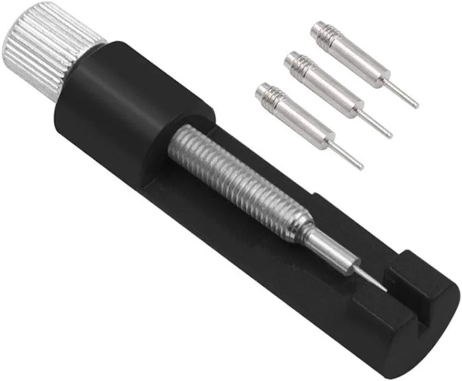 Adjuster Repair Tool Kits for Men Women Watches, Red Strap Adjustment Watch Band Link Adjust Tool Bracelet Chain pyramid improve former Pin Remover 