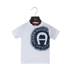 Aigner Kids Baby Boy's Navy & White  T-Shirt