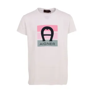 Aigner Kids Girl's Bright White T-Shirt