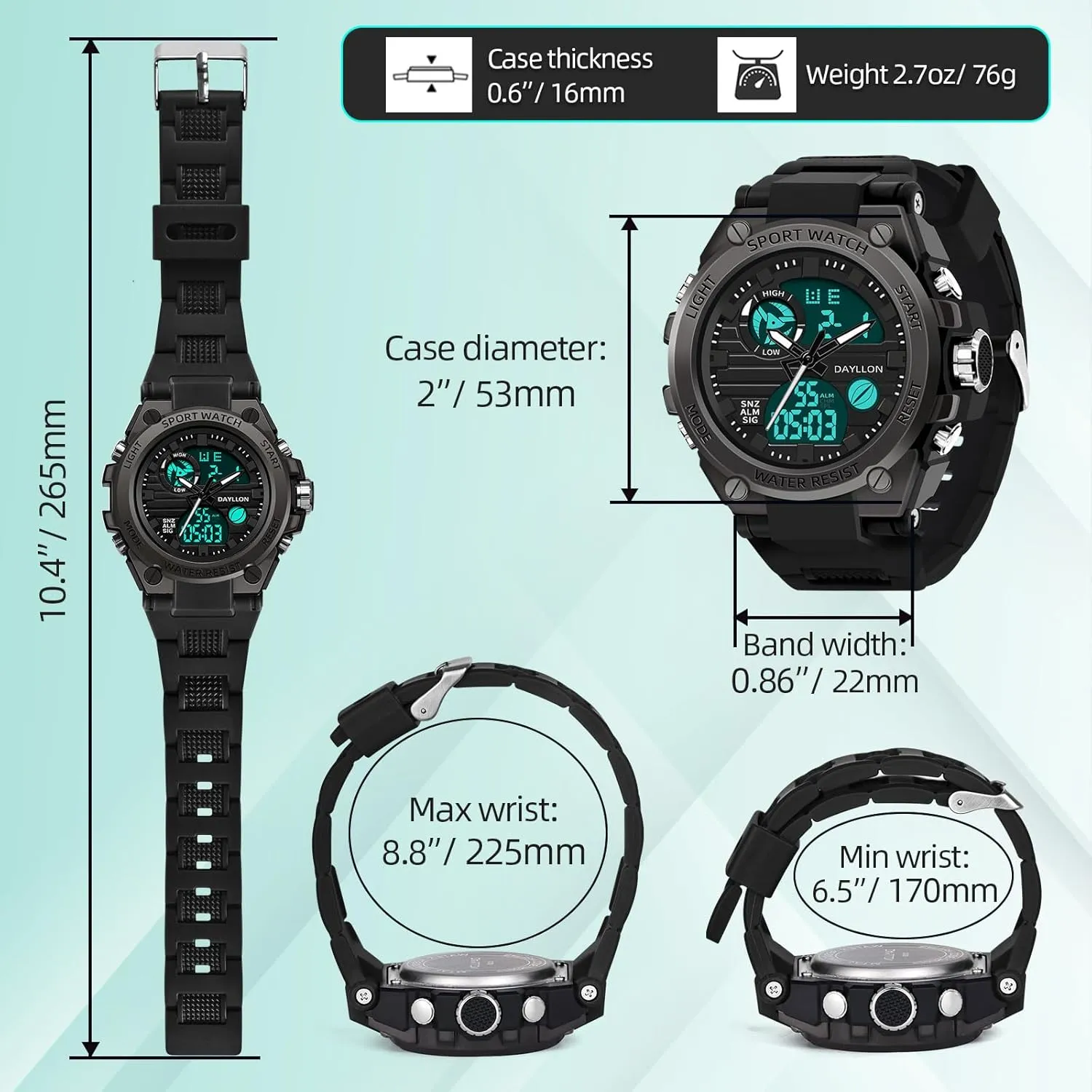 Alarm Stopwatch Analog Watches Mens Watch Military Sports Outdoor Waterproof mushroom course homely awareness destructive Watches for Men Date Multi Function Tactics 