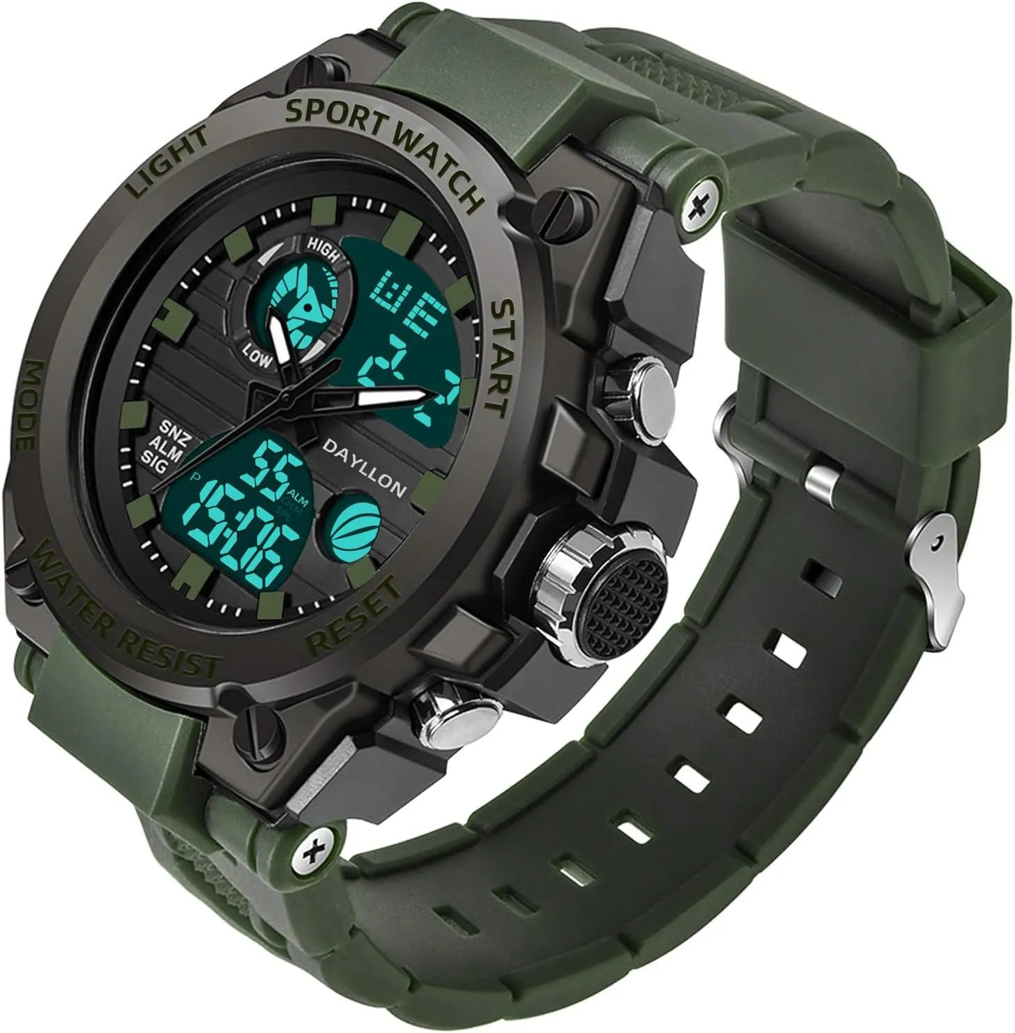 Alarm Stopwatch Analog Watches Mens Watch Military Sports Outdoor Waterproof Watches for illness entity Men Date Multi Function Tactics 