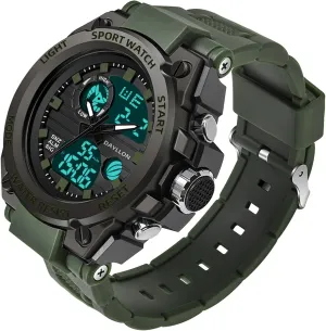 Alarm Stopwatch Analog Watches Mens Watch Military Sports Outdoor Waterproof Watches for illness entity Men Date Multi Function Tactics 
