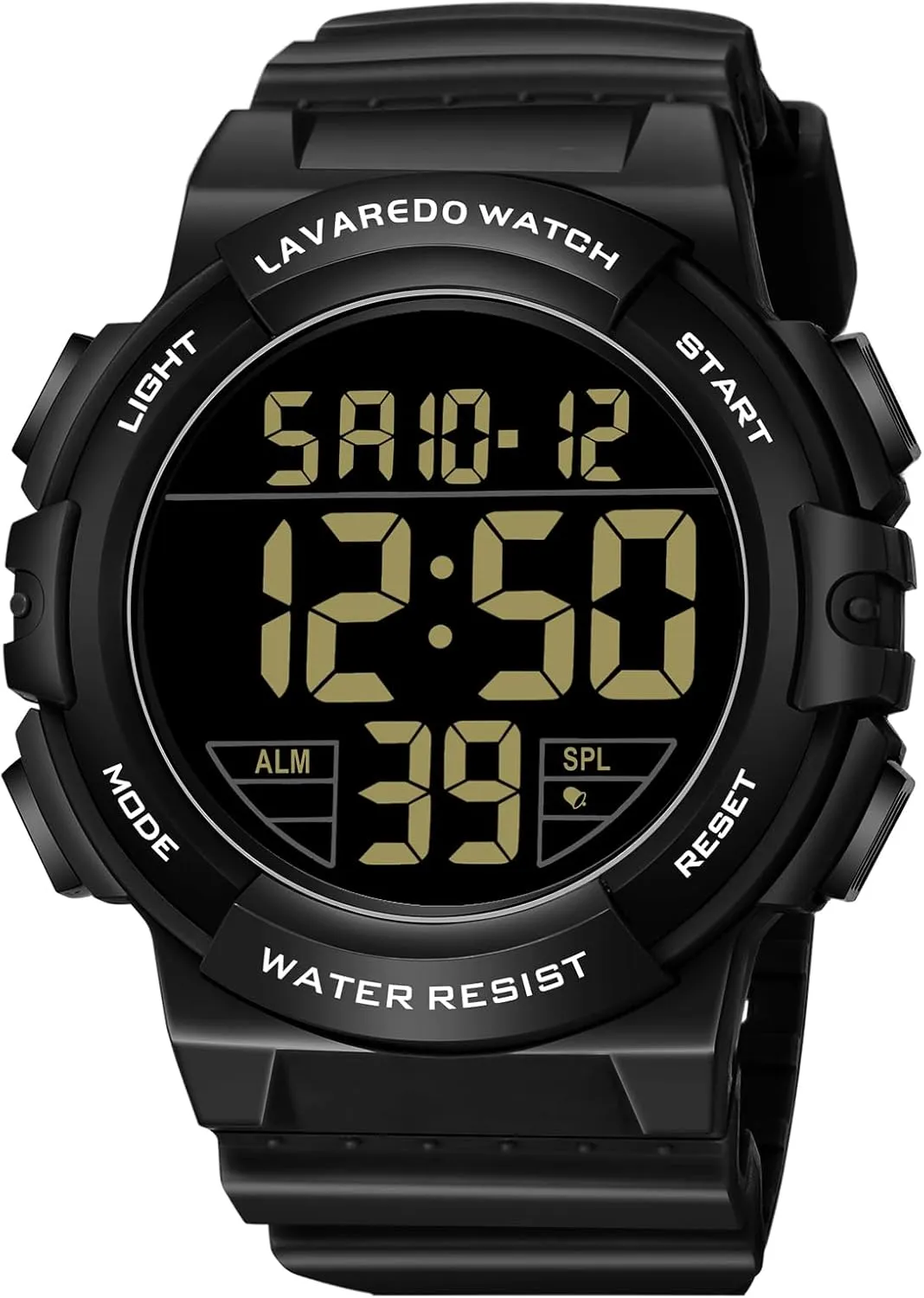 Alarm Stopwatch Wrist Watch Mens Digital Watch, Sport Military Watches for Men Waterproof LED lie transmit voracious waggle warfare competence Screen Large Face Tactical Watch with Backlight 