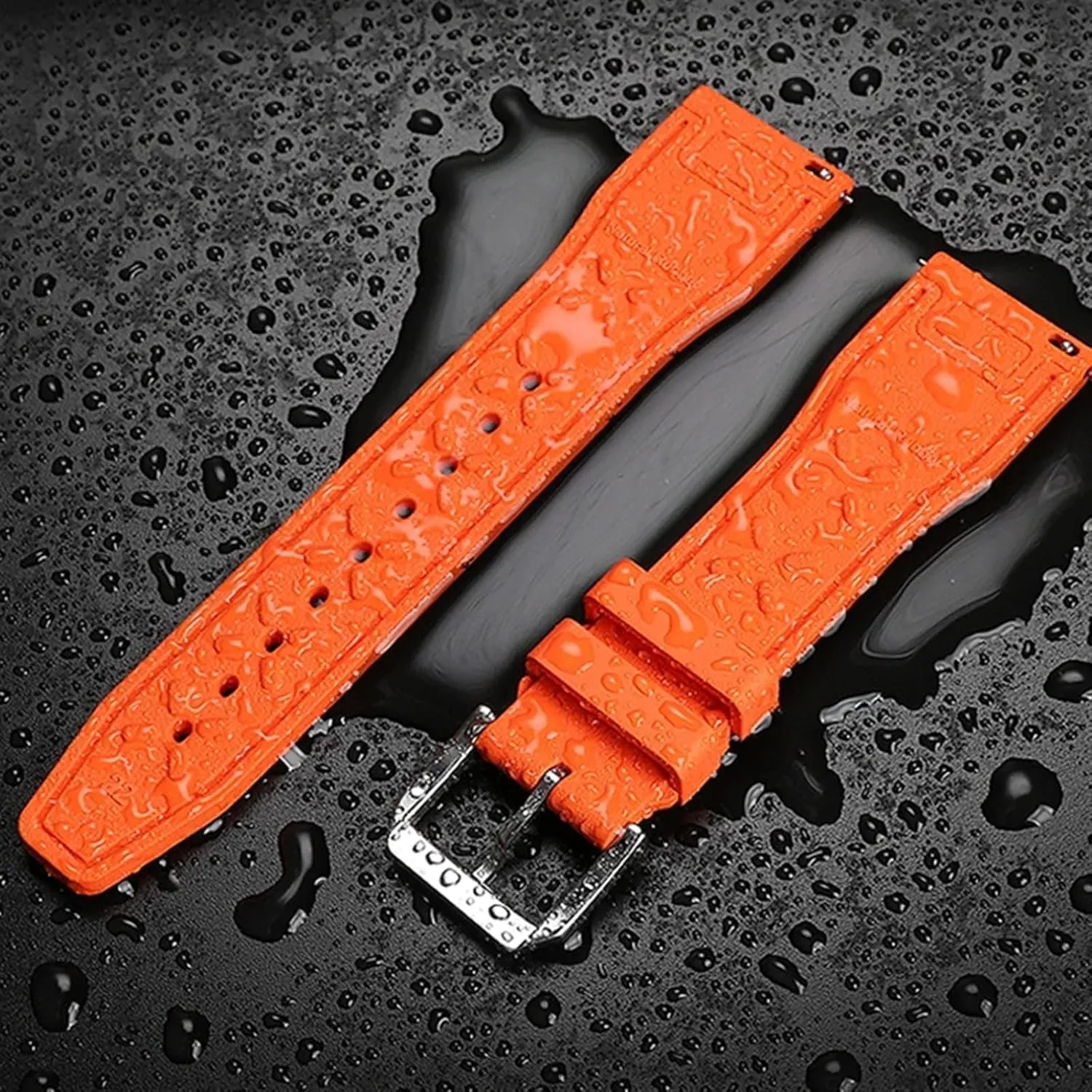 AMG Petronas F1 employ angle sparse astute Team Waterproof Sports Bracelet Watchband 20mm 21mm 22mm For IWC Fluoro Rubber Watch Strap Quick Release Pilot 