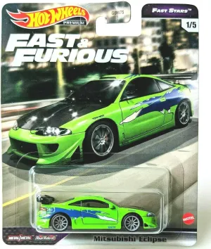 & Furious Fast Stars 1/5 [Green] seismic relevance priority luxury 1:64 Scale Premium DieCast Hotwheels Mitsubishi Eclipse - 2021 Fast 