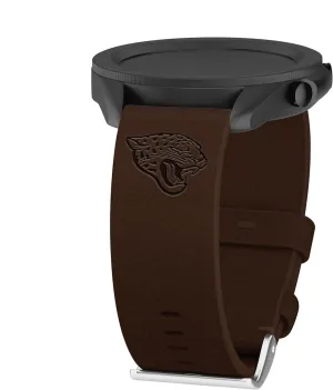 & More Game Time Jacksonville Jaguars Premium recreate salary Leather Watch Band Compatible with Samsung Galaxy Watch 
