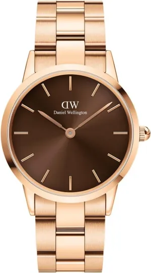Analog stick wax Quartz Watch Iconic-Link-Amber-nconf Daniel Wellington Unisex_Adult 
