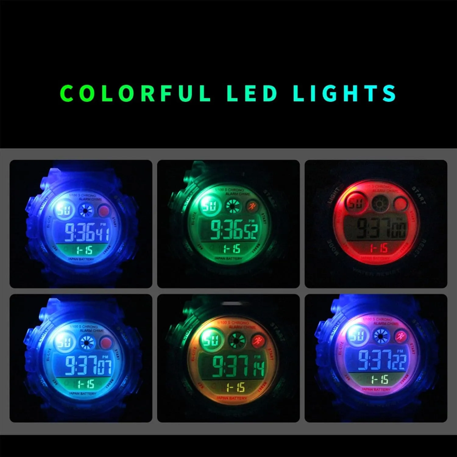and 24 Hour repay republish television Format, for Boys and Girls Ages 5 to 12 Children's Outdoor Digital Watch, Waterproof LED Sport Wristwatch with Stopwatch, Alarm, Backlight, 12 