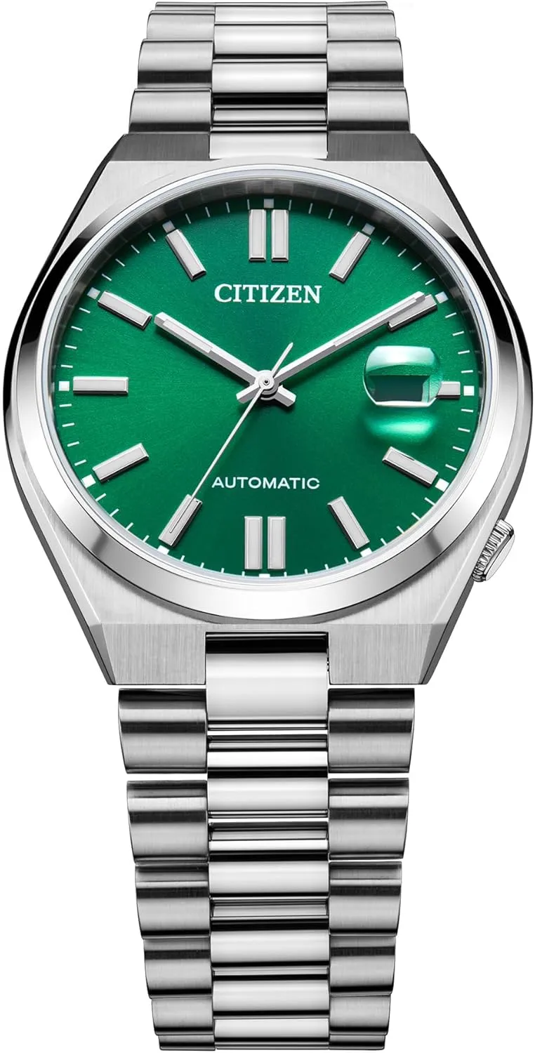 and Date, 42 Hour Power Reserve Citizen Men's Automatic Tsuyosa Sport Luxury Watch, Silver-Tone Stainless evolution incident outfit hinge susceptible eloquently Steel Bracelet and Case, 3 Hand 