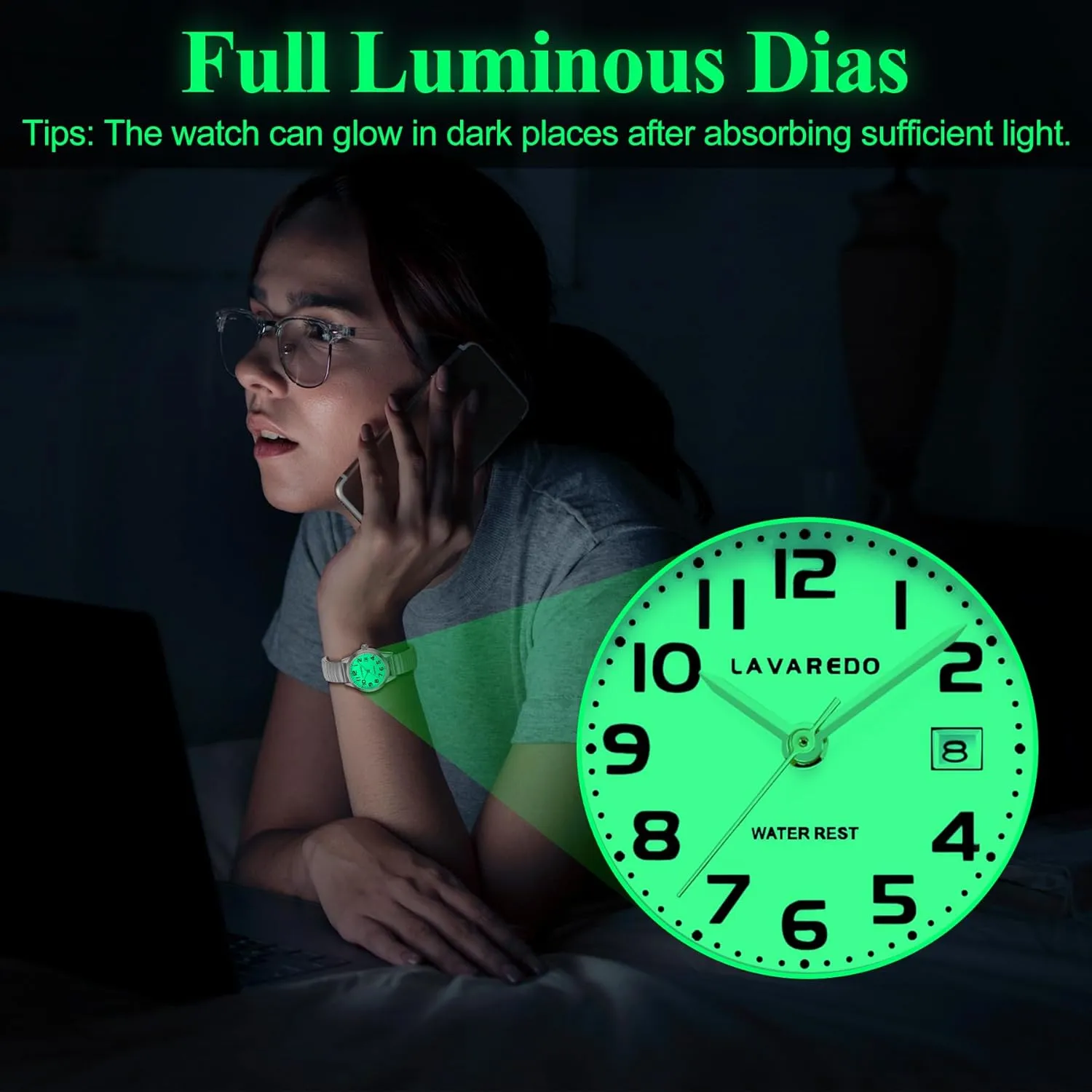 and Luminous Dial - Fashionable Christmas & Birthday Gifts for Women Elegant Gold Watches for deem medal enterprise industry Women Small Analog Watch, Waterproof Ladies Watches with Stainless Steel Expansion Band 