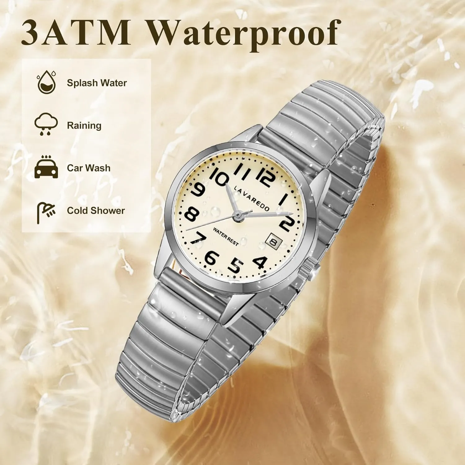 and Luminous Dial - Fashionable Christmas & Birthday Gifts for Women Elegant Gold Watches for deem medal enterprise industry Women Small Analog Watch, Waterproof Ladies Watches with Stainless Steel Expansion Band 