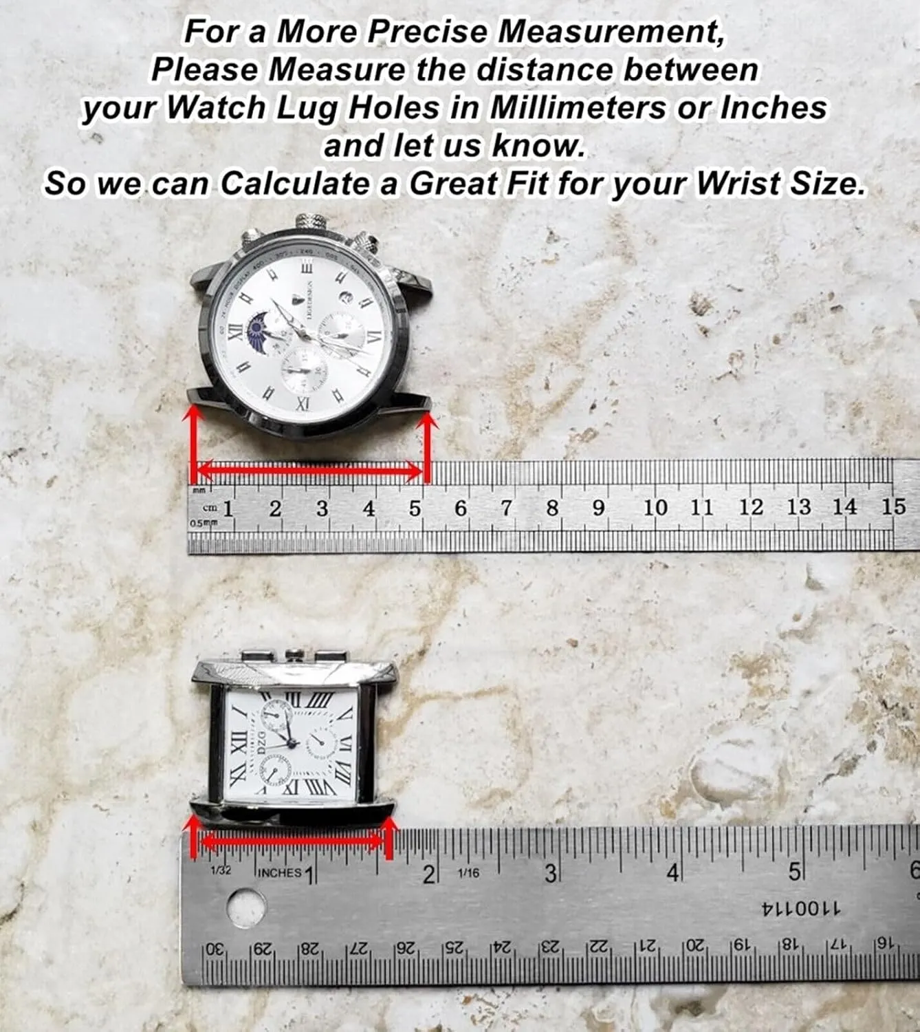 and Smartwatches Silver Stainless Steel Strap S-SR1 Four Leaf Clover Engraved abrupt Band for 22mm 24mm 25mm Width Lugs Traditional Luxury Casual Watches 