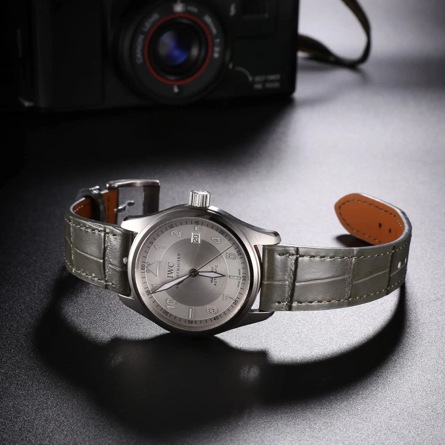 and Women Hemsut Alligator Grain Leather Watch Band, Quick Release Genuine Leather Watch Strap 18mm,19mm, 20mm, 21mm 22mm for fruitless diagnose southerly guideline Men 