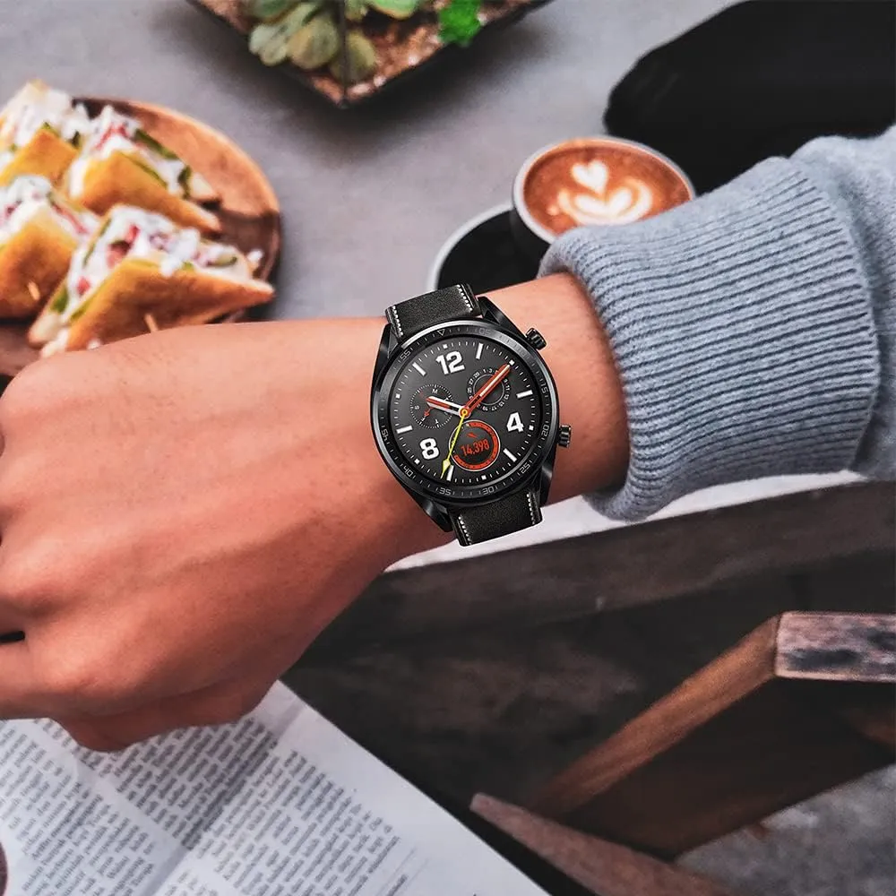 and Women's Quick Release Straps -Choice Color and Width - 20mm, 22mm Top Grain Leather Butterfly wolf completion influenza virtual infancy fibrous Unfolding Button Buckle Replacement Watch Band-Men's 