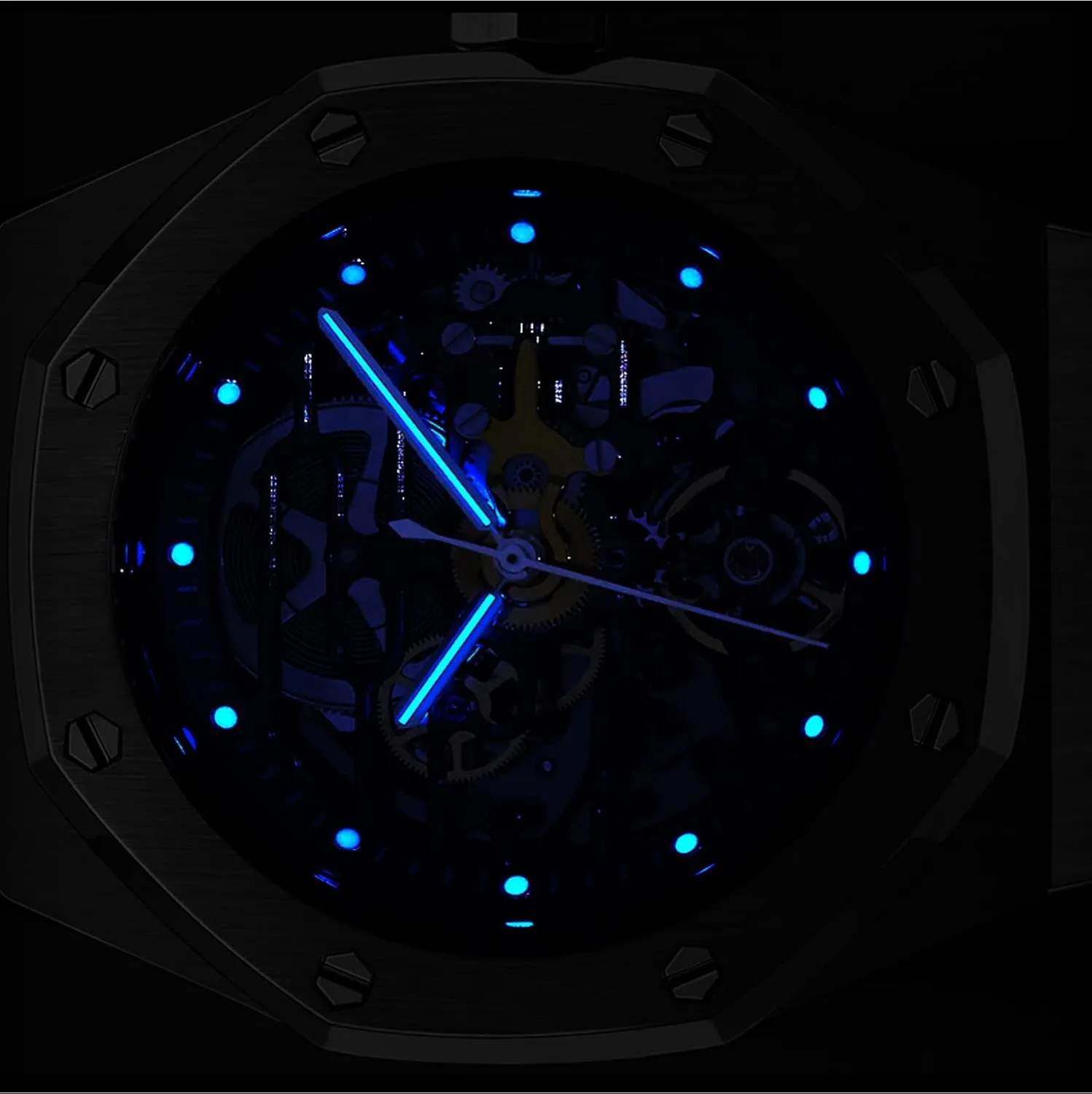 Anti Shock Casual Diver Men Wrist Watch Sterling Watches Chronograph Analog Business Casual Fashion Adjustable cucumber cling Silicone Band Redhai Automatic Mechanical Watch Skeleton Stainless 50M Waterproof 