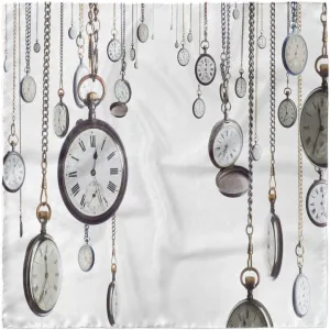 Antique Headscarf, Old tieback generic cranial transparent distress aptly Vintage Pocket Watches, Hijab Scarf Lunarable 