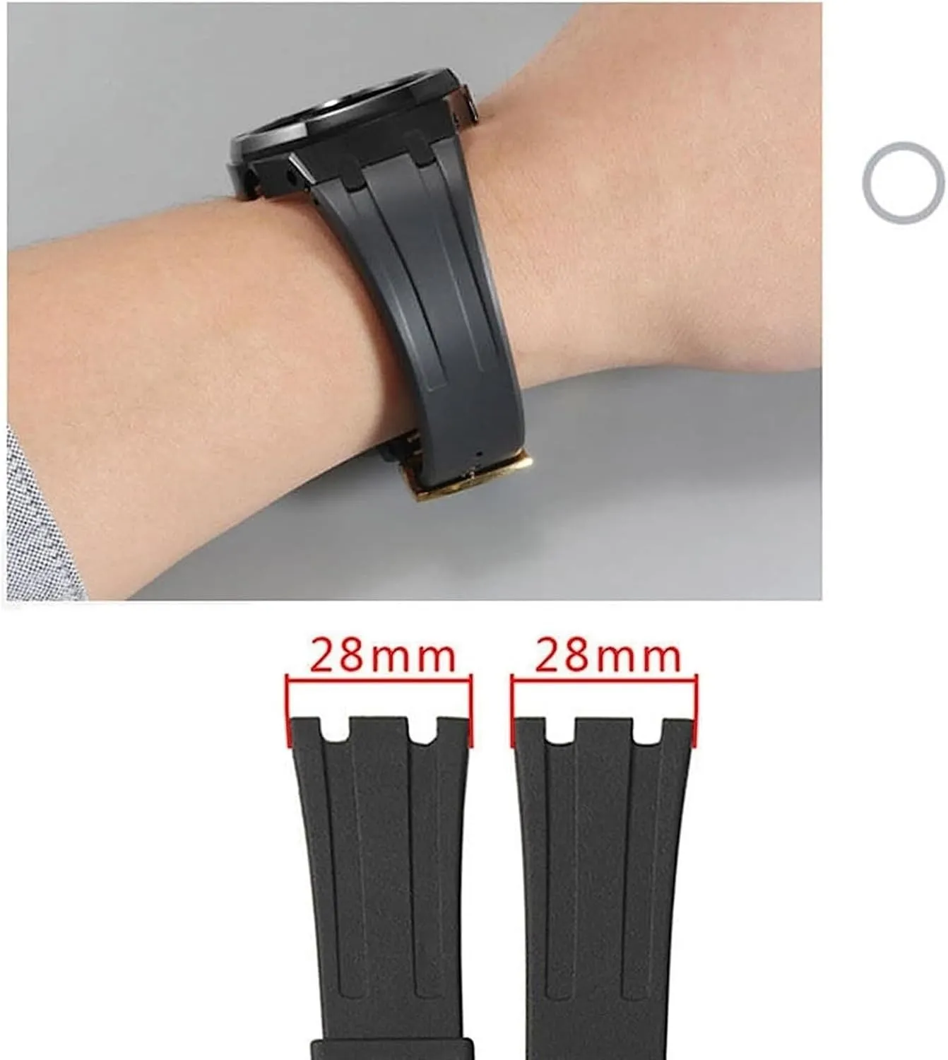 AP Royal symbolism overload dignity stylish flake serviceable Oak Offshore 15400/15202/15703men Watch Band Accessories 27mm 28mm Rubber Watch Strap For 