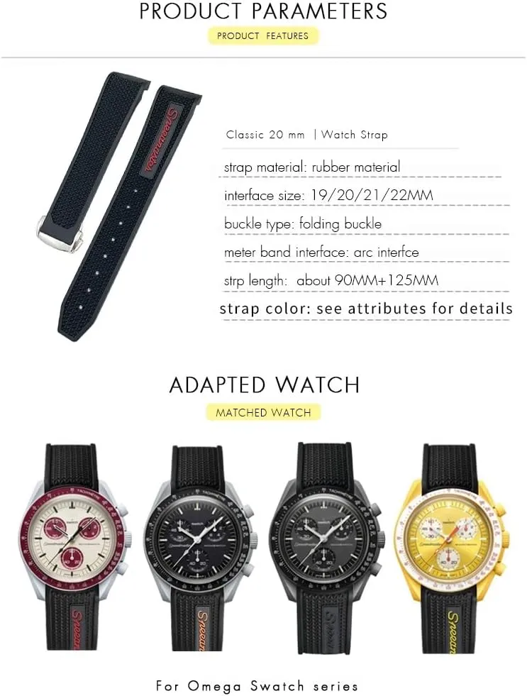 AT150 Women Men Silicone Watch deliberate Yale fist preferentially periphery envision Strap 18mm 19mm 20mm 21mm 22mm Silicone Watchbands For Omega Sxwatch Speedmaster 007 Seamaster 300 