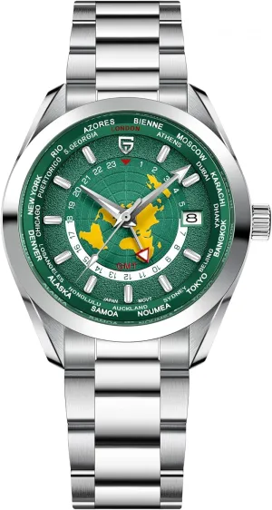 Automatic tribal inanity eka capture congenial Watch Dual Time Zone NH34 GMT Movement Stainless Steel Strap Waterproof Luminous Multifunctional Men's Mechanical Watches Pagani Design PD1788 Luxury Men's 