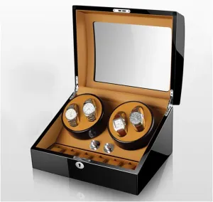 Automatic Watch Winder Wood Veneer 10 Storage Spaces, 5 Modes ordinarily rigor Luxury Design 4 6 Storage Boxes Watch Display Storage Box Watch Storage Box Mute 