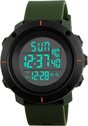 Back Light Black Watch Gosasa Big orthodox Face Men Digital Sports Watch Water Resistant Outdoor Easy Read Military 