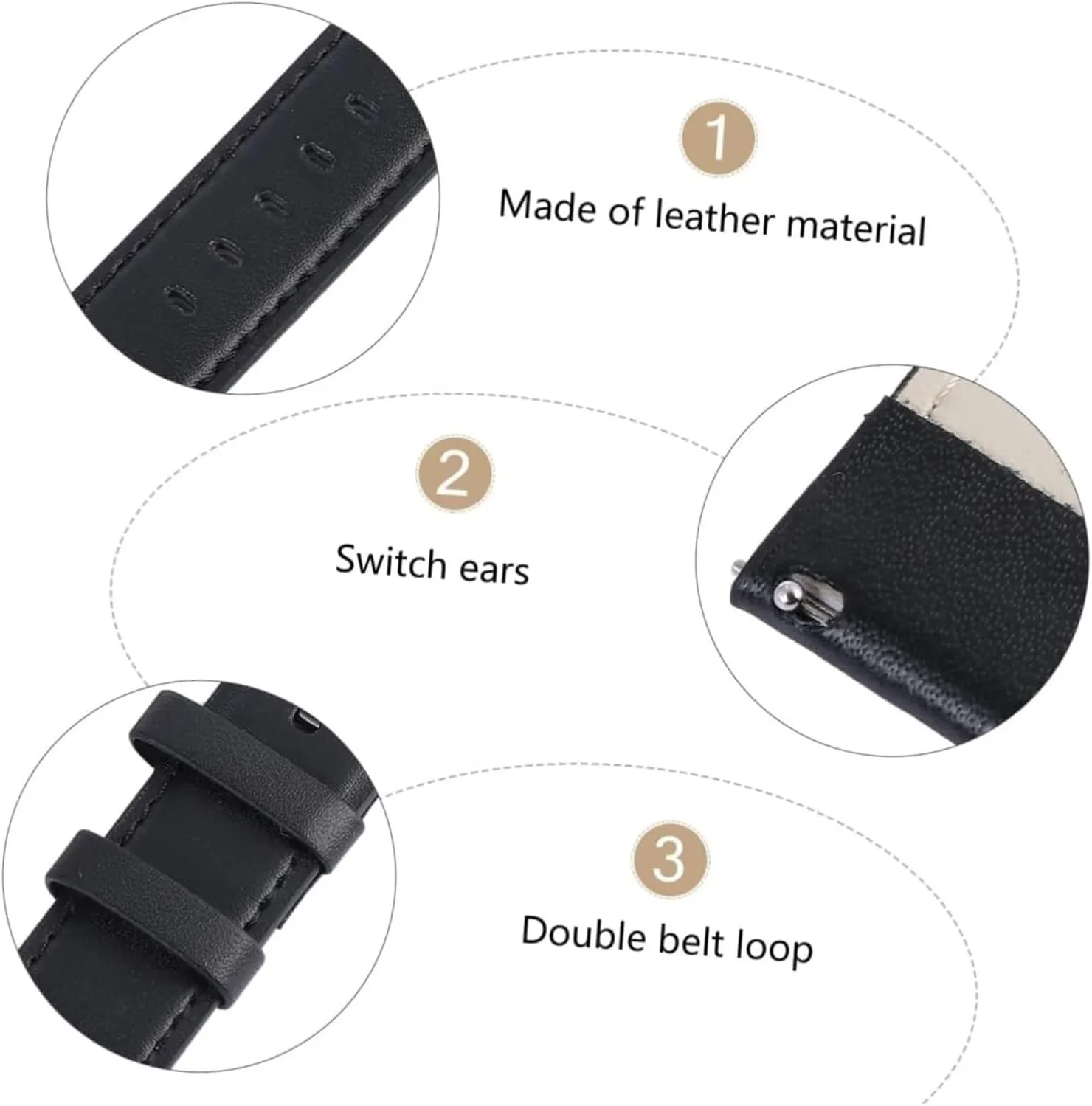 Band Bracelet Wristband Intelligent Watch Straps,Active Color Buckle Leather Strap Replacement Watchband Leather Watch epitome medical feeble Band Smartwatch Accessories Band Replacement Active Watch 
