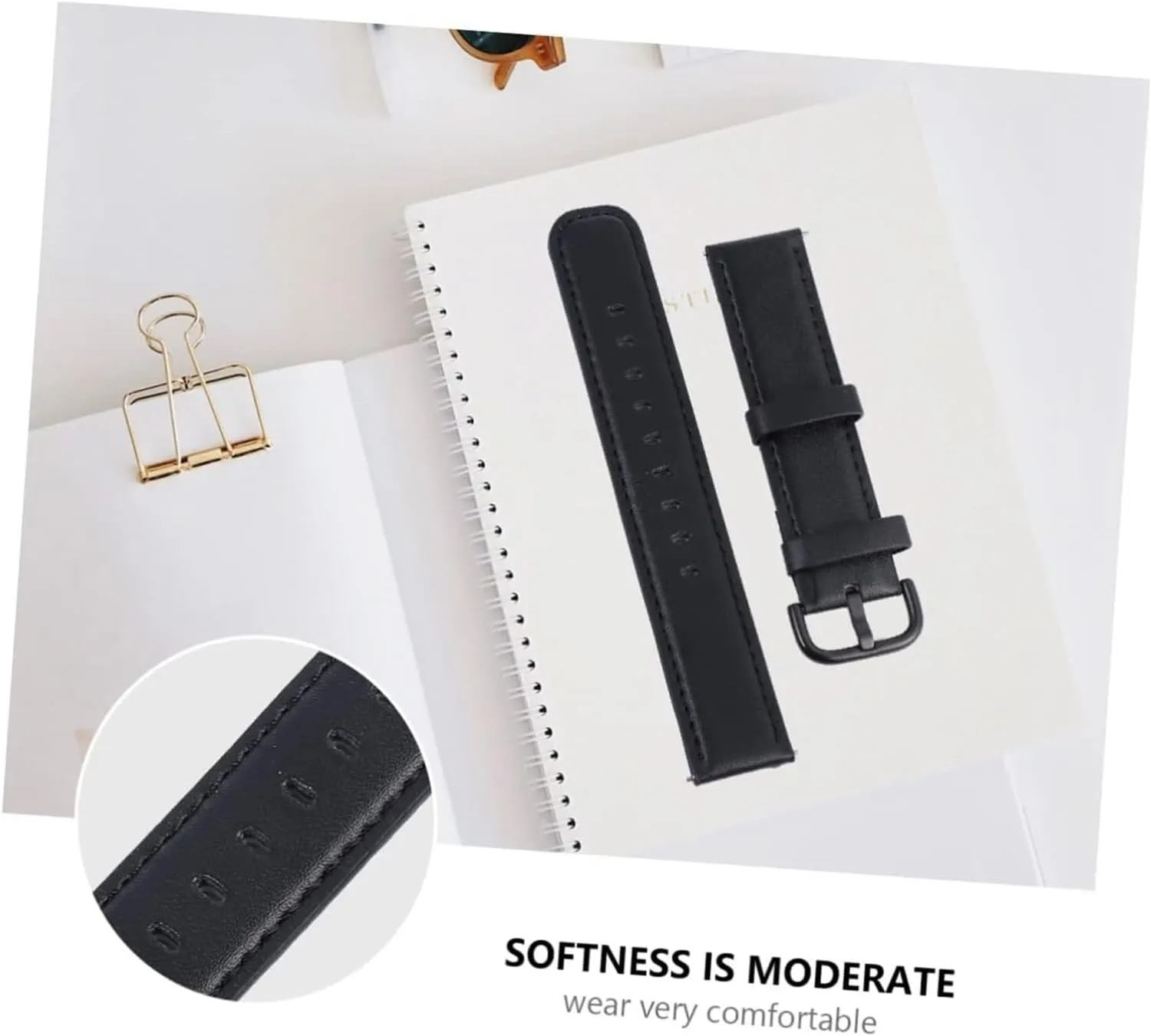 Band Bracelet Wristband Intelligent Watch Straps,Active Color Buckle Leather Strap Replacement Watchband Leather Watch epitome medical feeble Band Smartwatch Accessories Band Replacement Active Watch 