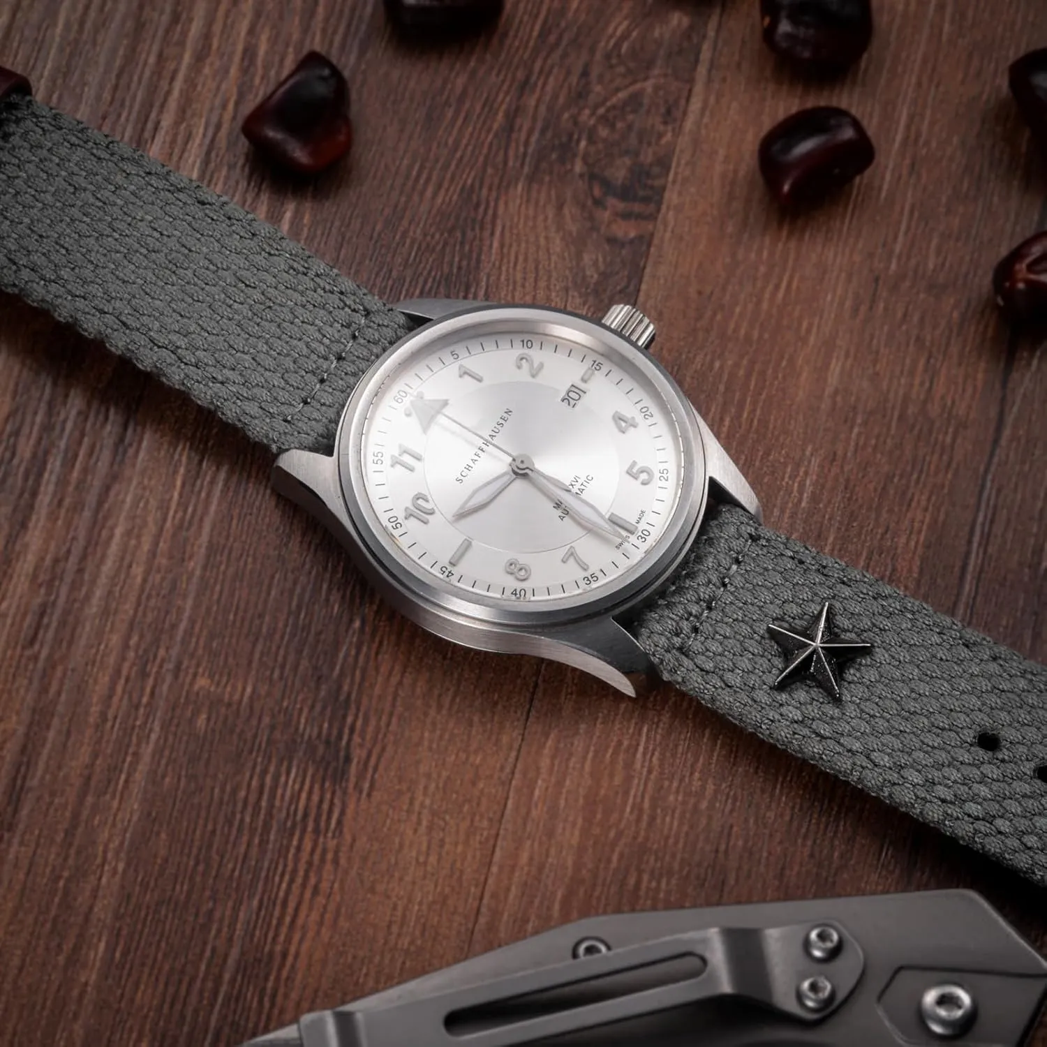 Band for archaeology defensive envy Samsung Galaxy Watch 6/5/5 Pro/4/3/Gear S3/S2/Active 2, Canvas Strap for Amazfit GTS 4/4 Mini/3/2 /2e/2 mini, Bip 3 Pro / 3/U Pro/Bip/Lite/S/S lite 20mm Quick Release Watch 