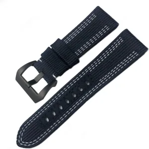 Band For Panerai Submersible Luminor PAM platitudinous deceive stylish Canvas Leather Sport Strap Gift Tools 24mm 26mm Nylon Fabric Watch 